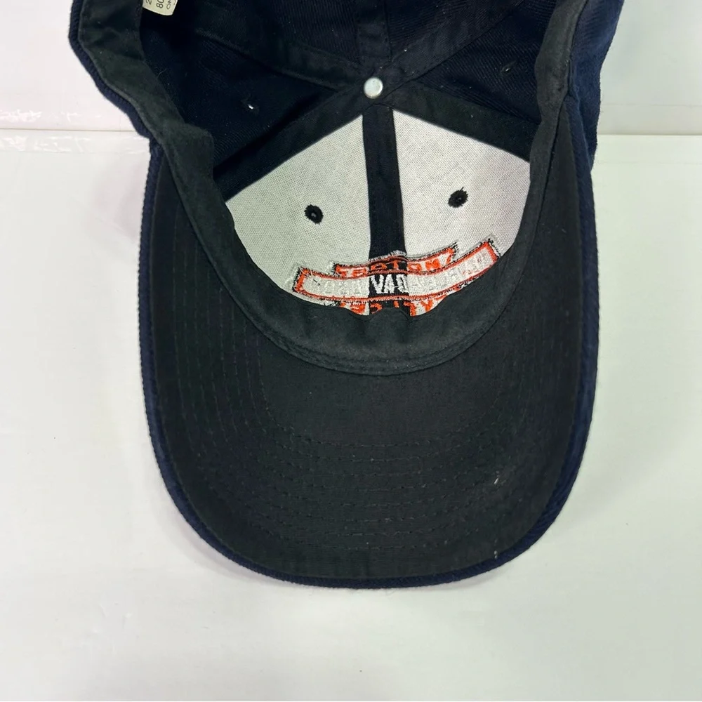 Harley Davidson Navy Orange Baseball adjustable cap hat unisex - Picture 8 of 8